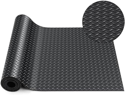 Breling 16 in X 20 ft Rubber Diamond Plate Garage Floor Mat by Breling