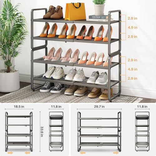 SNTD Expandable Metal Shoe Rack - Image 3