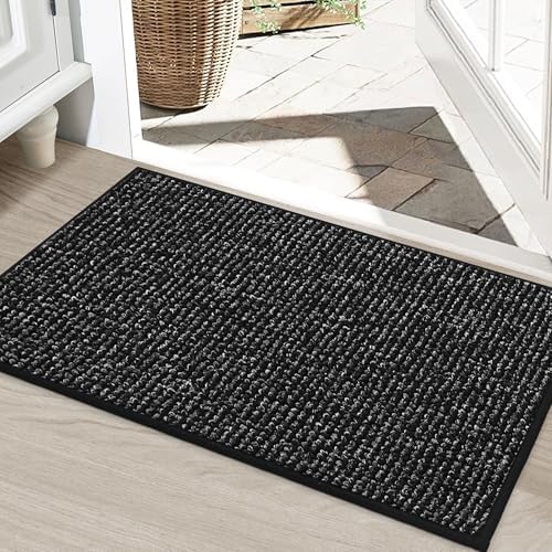 BEQHAUSE Dirt Trapper Door Mat 24" x 36", Non-Slip Washable Doormats by BEQHAUSE