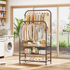 HOMIDEC Clothes Rack, Double Rods Clothing Rack - Image 7