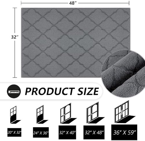 Timo Indoor Door Mat 32" x 48", Dirt Trapper Door Mats - Image 2