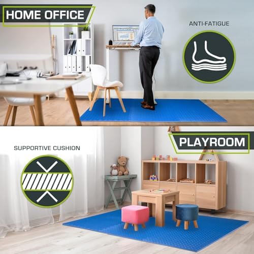 ProsourceFit Exercise Puzzle Mat ½-inch, EVA Interlocking Foam Floor Tiles - Image 4