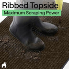 GORILLA GRIP Traffic Guard Indoor Outdoor Heavy Duty Door Mat, 60x36 Brown - Image 4