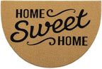 OLANLY Half Circle Door Mat 35x23, Low Profile Doormat by OLANLY