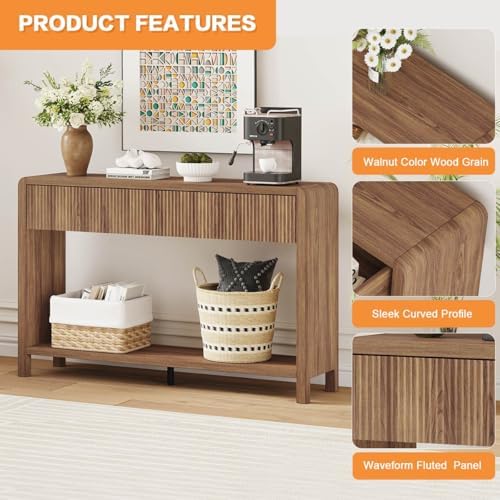 FATORRI Console Sofa Table for Entryway, 47.2 Inch Wood Foyer Tables for Living - Image 5