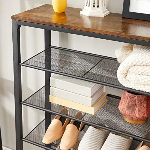 VASAGLE 6-Tier Shoe Rack, 24-30 Pairs, Metal Mesh - Image 7