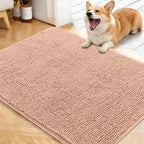 OLANLY Dog Door Mat for Muddy Paws 40x32, Super Absorbent Chenille Mud Mat by OLANLY