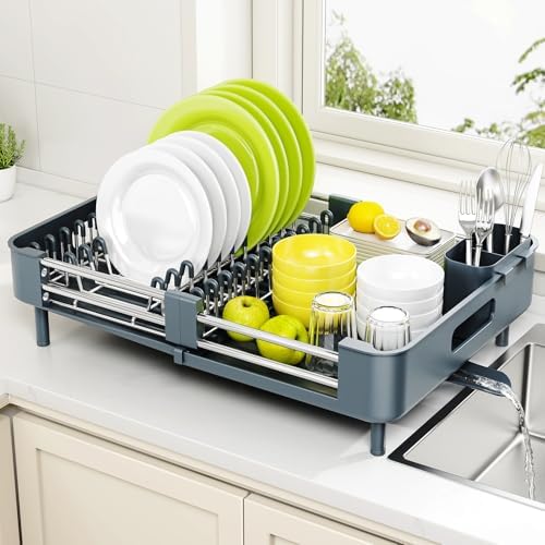 Urackify Extendable Stainless Dish Drying Rack by Urackify