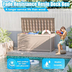 321 Gal Outdoor Storage Box Lockable Waterproof Deck Boxes - Image 3