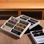 Frebeauty 8-Slot Sunglass Organizer, Velvet Sunglass Holder - Image 6