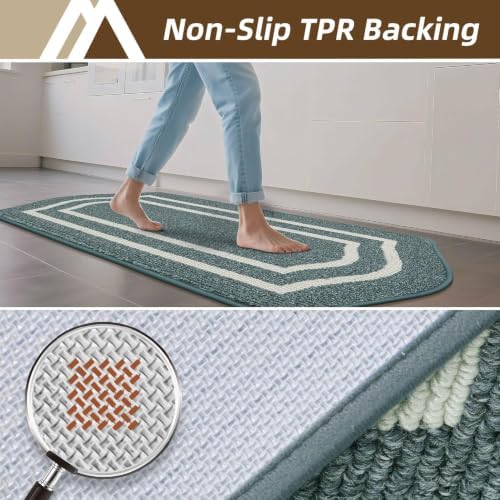 COSY HOMEER Kitchen Rugs Set of 2 Non Slip Kitchen Mats - Image 4