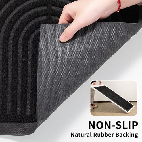 RORA Front Door Mat Outside Entrance, Indoor Welcome Doormat 29.5x17 - Image 2