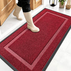 OLANLY Front Door Mat Outside 47x23, All-Season Heavy-Duty Rubber Doormat by OLANLY