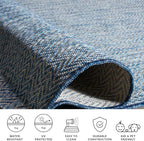 SAFAVIEH Outdoor Square Rug 6'7" - Image 5
