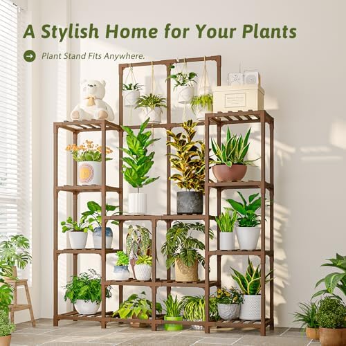 GENTINGBRO Plant Stand Indoor Outdoor 63" Tall Plant Shelf - Image 2