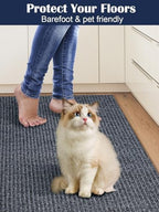 3X10ft Runner Rugs with Rubber Backing, Non Slip Indoor Outdoor Carpet Runner - Image 5