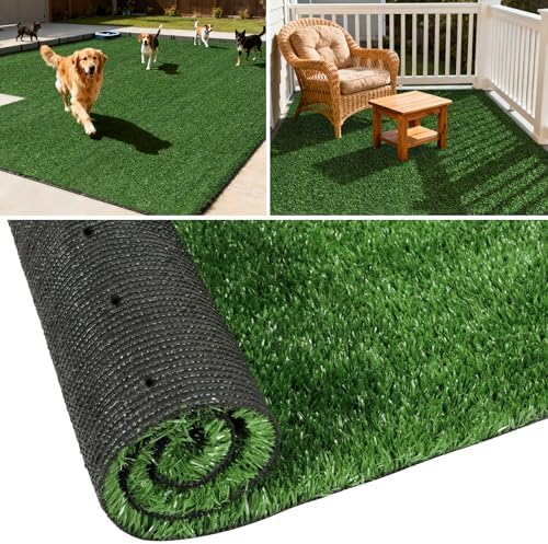 TOOKOO Artificial Grass Outdoor Rug - 5FT x 8FT Fake Grass by TOOKOO
