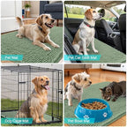 OLANLY Dog Door Mat for Muddy Paws 47x17, Super Absorbent Chenille Mud Mat - Image 7