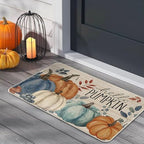 Fall Hello Pumpkin Kitchen Rugs Set of 2 - Image 6