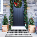 Fall Décor Plaid Rug, Layering Rug by BOTTA