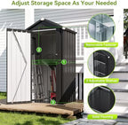Aoxun Vertical Outdoor Storage Cabinet 2.5’x2’ - Image 4