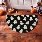 Tinideya Halloween Ghost Doormat Black Semicircle Welcome Mat 27.56'' - Image 4