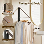 Clothes Drying Rack, Laundry Room Wall Mounted Retractable Clothes Hanger - Image 3