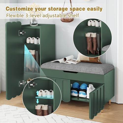 3More L-Shaped Entryway Shoe Bench - Image 5