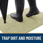OLANLY Dog Door Mat for Muddy Paws 45x27, Super Absorbent Chenille Mud Mat - Image 2