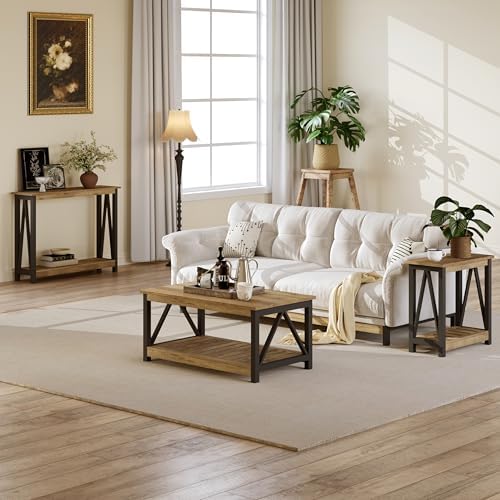 ChooChoo Farmhouse Console Table, Narrow Sofa Table - Image 6