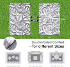OLANLY Outdoor Rug 9x12 ft Waterproof Reversible Leaf Mat - Image 2