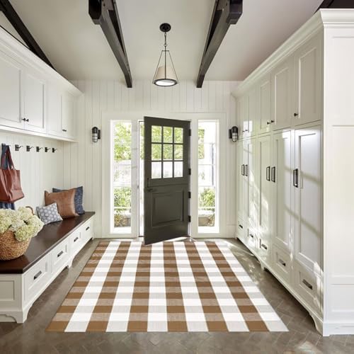 Buffalo Plaid Outdoor Rugs, Layering Rug - Image 5