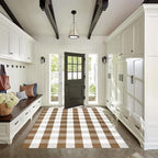 Buffalo Plaid Outdoor Rugs, Layering Rug - Image 5