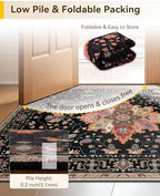 RELEANY Washable Area Rug, Runner 2'x7' - Image 5