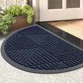 Smiry Half Circle Front Door Mat Outside Entrance, Rubber Doormat by Smiry