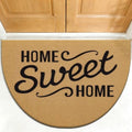 OLANLY Half Circle Door Mat 47x32, Low Profile Doormat by OLANLY
