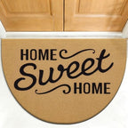 OLANLY Half Circle Door Mat 47x32, Low Profile Doormat by OLANLY