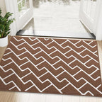 OLANLY Front Door Mat 48x32, Low-Profile Easy Clean Doormat by OLANLY