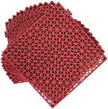 12 Pack Modular Interlocking Cushion 11.6" x 11.6" Rubber Mat Floor Tile Mats by JADERLU