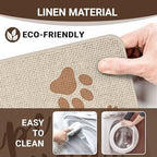 Wipe Your Paws Welcome Front Door Mat, Dog Cat Paw Prints Decorative - Image 5