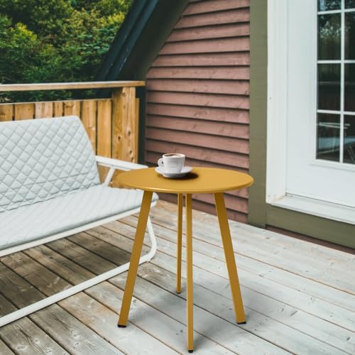 Meluvici Outdoor Side Table, Weather Resistant Patio Small Side Table Outdoor - Image 2