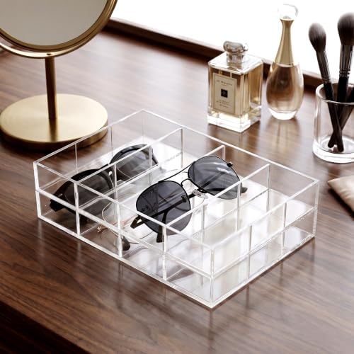 Amazing Abby - Soleil - 2-Pack Acrylic 4-Compartment Sunglass Organizer - Image 5