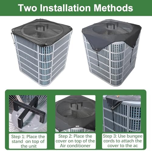 Central Air Conditioner Cover for Outside Winter, 32x32in Universal Air - Image 6