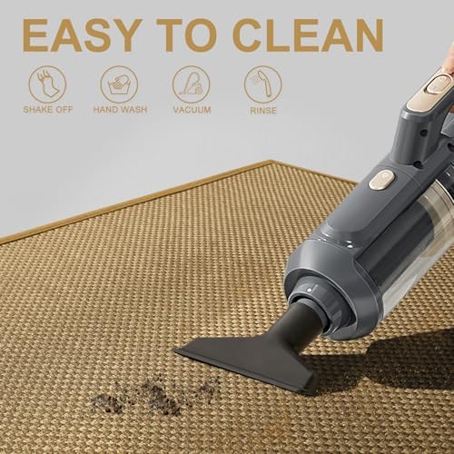 LEKEEPGO Door Mat 17"x29", Non Slip Washable Indoor Door Mat, Light Brown - Image 7