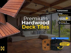 Maximo Garapa Hardwood Deck Tiles, Interlocking Patio Tiles, Outdoor Flooring - Image 5