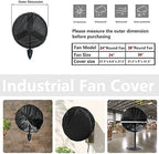Bitubi Wall Mount Fan Cover, Waterproof Outdoor Fan Covers, Compatible - Image 2