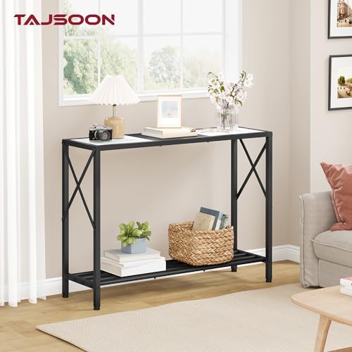 Tajsoon Console Table 41.8", 2 Tier Entryway Table - Image 2