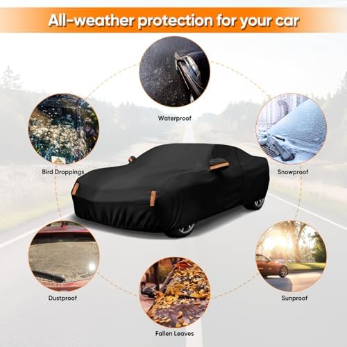 Camaro Car Cover Fit for Chevy Camaro 2010-2026 Waterproof All Weather - Image 2