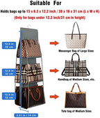 Lirex Medium and Large Handbag Hanging Purse Organizer - Image 3