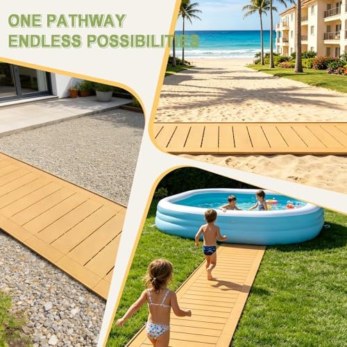 31" x 5.5' Garden Pathway Interlocking Plastic Walkway - Image 7